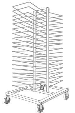 Professional 50-Shelf Drying Rack